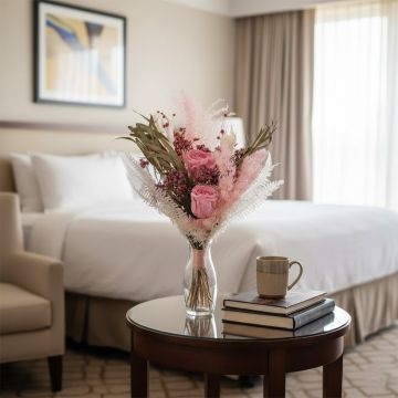 rose blush dried flower bouquet bunch of flowers for gifts main lifestyle