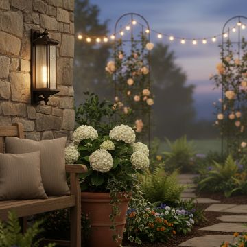 vista cross reeded glass outdoor wall light brown main lifestyle