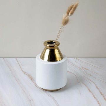 Elora Vase Gold Desk Planter Lifestyle