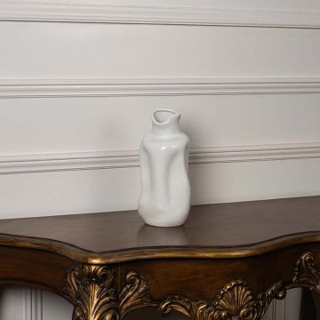 Loka Deco Vase White White Background 1