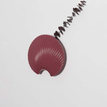 Cebu Hanging Wall Vase Pink White Background
