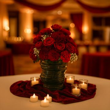 Elegant green ribbed glass vase styled in a cozy modern living space adding a natural and artistic touch to home decor.
