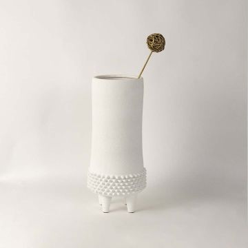 Yuu Ceramic Vase White Lifestyle