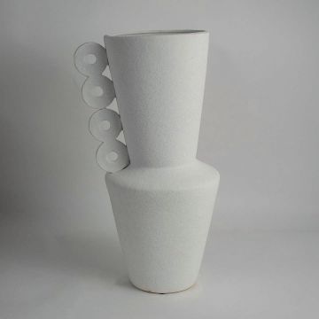 White Pot Ceramic Vase White Background