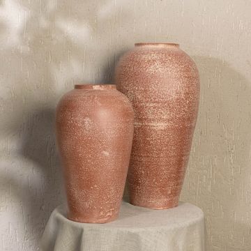 Sepia Terracotta Vase Small Main Lifestyle