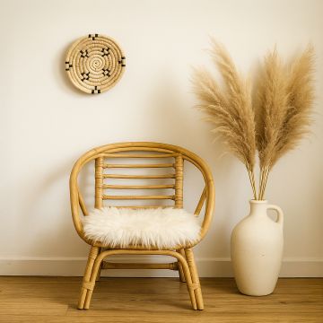 shallow handwoven wall basket decor main main lifestyle