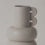 Deniz Deco Vase Grey Closeup