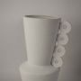 White Pot Ceramic Vase Closeup