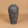 Ochre Terracotta Vase Medium White Background