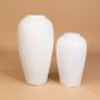 Frost Terracotta Vase Small Grouped