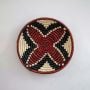 Tribus Handwoven Sabai Grass Hanging Wall Basket Red Lifestyle