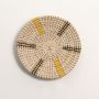 Rays Handwoven Wall Basket White Background
