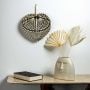 Multipurpose Handwoven Heart Shape Fan Black Lifestyle