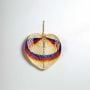 Multipurpose Handwoven Palm Bamboo Fan Multicolor White Background