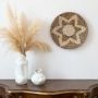 Ramira Handwoven Sabai Grass Hanging Wall Basket Black Lifestyle