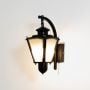 sol lantern wall lamp light on white background